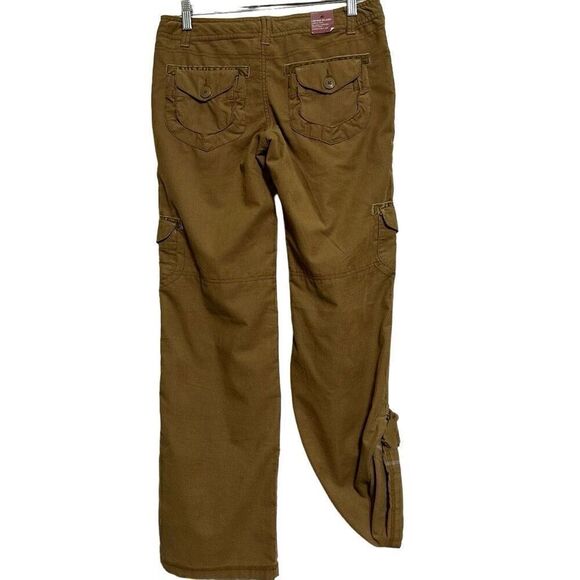 NWT Mossimo Supply Co. Pants Womens Size 9 Brown Low Rise Relaxed Corduroy Cargo - Picture 6 of 9